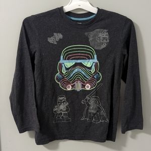Lego Star Wars Darth Vader Long Sleeve Glow Youth